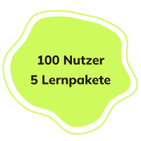 100 Nutzer 5 Lernpakete